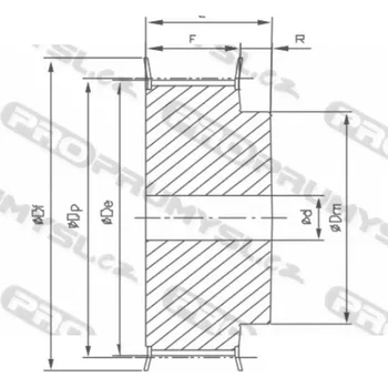 Řemenice 22-2 21 AT5 optibelt ZRS s předvrtanou dírou