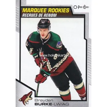 Karetní hra insert RC karta BRAYDEN BURKE 20-21 OPC Update Marquee Rookies číslo 633