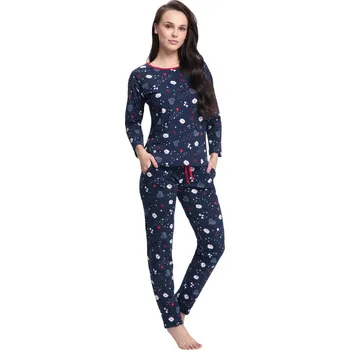 Oblečení a móda Dámské pyžamo 480 - Luna tmavě modrá XL