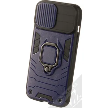 Pouzdro na mobilní telefon 1Mcz Lens Ring odolný ochranný kryt pro Apple iPhone 14 tmavě modrá černá (navy blue black)