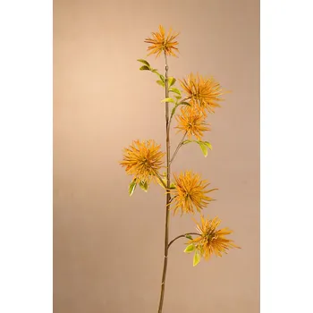 umělá květina Paramit DRY MINI XANTHIUM Aranžovací květina žlutá 53 cm