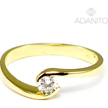 Prsten Zlatý prsten se zirkonem