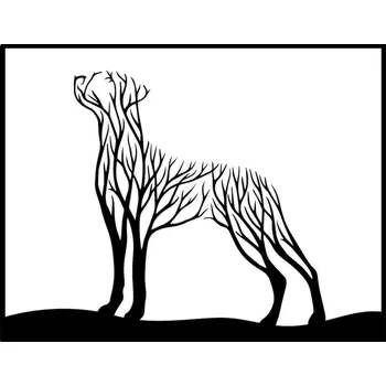 Vsepropejska Strom života ridgeback dekorace na zeď Rozměr (cm): 38 x 29, Dekor: Černá