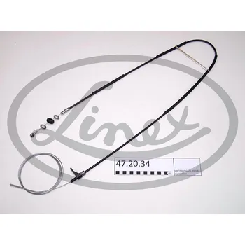 Lanko parkovací brzdy Lanko plynu, 251721555K, LINEX, 47.20.34