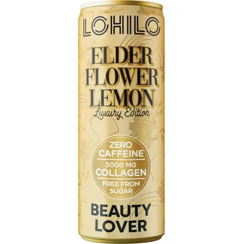 Energetický nápoj LOHILO Luxury Edition Funkční nápoj - bezový květ 330 ml Po datu min. trvanlivosti