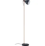 Černá kovová stojací lampa Somcasa Blasca 144 cm