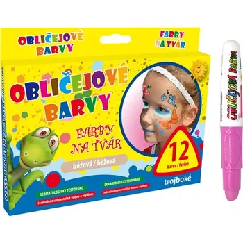 Speciální výtvarná barva UNIPAP barvy na obličej růžová 6330532 163971