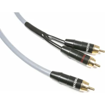 Audio kabel Melodika RCA (Cinch) - RCA (Cinch) x2 kabel 10m šedý