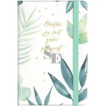 Blok Blok s gumičkou A6 linkovaný Přestaň snít, Albi