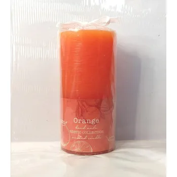 Svíčka Svíčka pomeranč - ruční výroba (Oranžová svíčka - pomeranč)