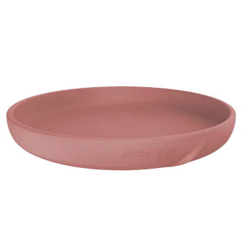 Talíř Everyday Baby silikonový talíř, Nature Red