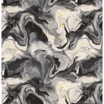 Dekorační látka v šedé barvě s digitálním potiskem mramoru 01670/063