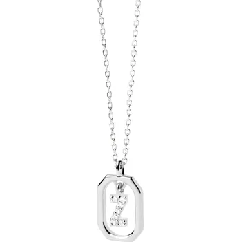 Šperk PDPAOLA Půvabný stříbrný náhrdelník písmeno "Z" LETTERS CO02-537-U (řetízek, přívěsek) + 2 měsíce na vrácení zboží