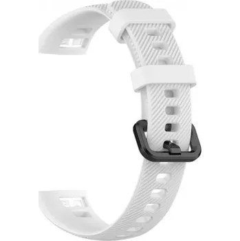 Řemínek na hodinky BSTRAP | BStrap Silicone Line reminek na Honor Band 4, white (SHO001C10)