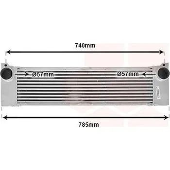 Chladič motoru Chladič turba VAN WEZEL 30004473