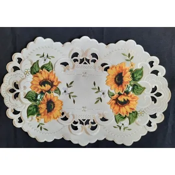 ubrus UBRUS vyšívaný 53 x 34 Slunečnice 02