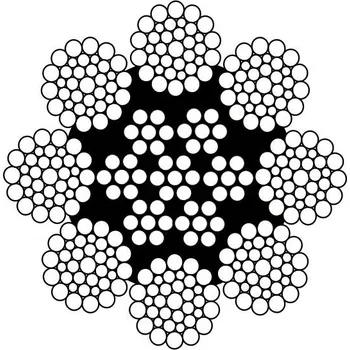 Lano Osmipramenné lano WARRINGTON SEAL 8x36WS - IWRC Lano - průměr: 16 mm, Pevnost: 1960 MPa, Provedení: Holé + mazané prameny (A1)