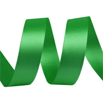 Atlasová stuha oboulící šíře 24 mm, barva 309 zelená
