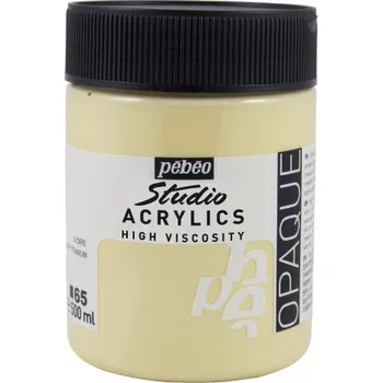 Výtvarná barva Akrylová barva Pébéo Studio Acrylics - 65 Buff Titanium Objem: 500 ml