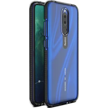 Pouzdro na mobilní telefon MG Spring Case pro Xiaomi Redmi 8A/Redmi 8 čiré/černé