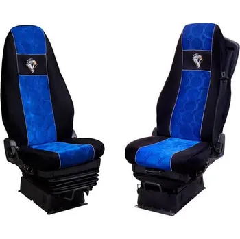 Potah sedadla Autopotahy textilní pro VOLVO FH 2002-2008, černo-modrá barva (č. 29)