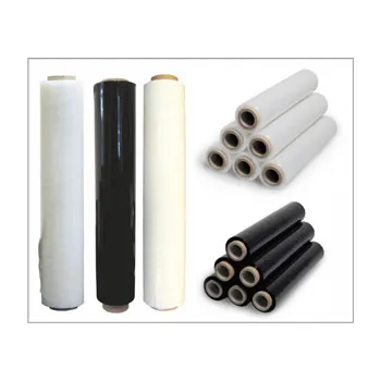 Obalový materiál Průtažná stretch fólie šíře 500 mm - s lehkou dutinkou 0,25 kg (tl. 23 um / 1,3 kg / 100 m / černá / 1ks)