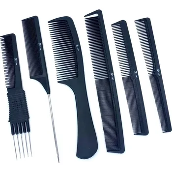 hřeben Sada hřebenů na vlasy KOBE Barber comb set - 6 ks