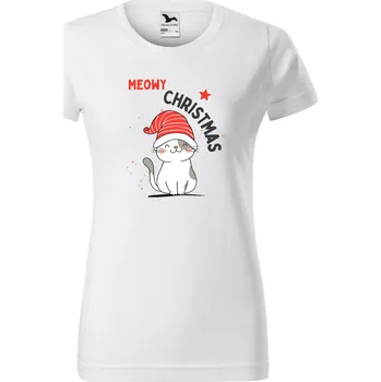 Dámské tričko Dámské tričko - Meowy Christmas Velikost: M