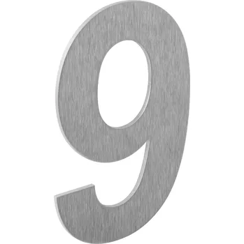 Walteco Domovní číslo "9", 130mm, nerez