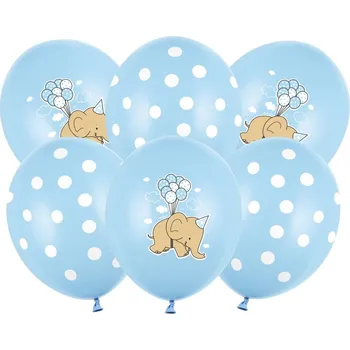 Balónek Latexové balónky modré 30 cm 6 ks