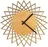 Amadea Dřevěné nástěnné hodiny slunce dřevěné 30 cm, světlé