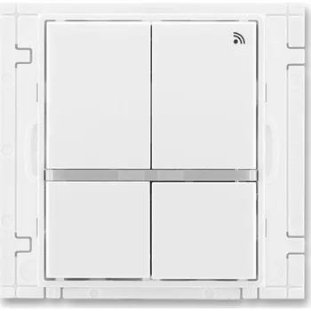 Stavebniny 3299E-A11908 03 Vysílač ABB RF 868 MHz čtyřtlačítkový, nástěnný, bílá/bílá, ABB Element, Time