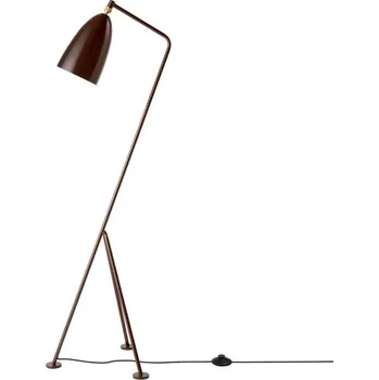 Stojací lampa Gubi Stojací lampa Gräshoppa, walnut brown glossy