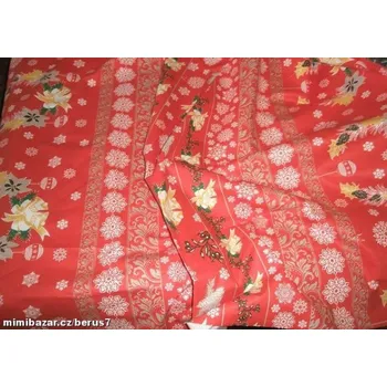 LÁTKA vánoční červená zvonek