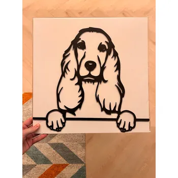 Vsepropejska Kokršpaněl dřevěná dekorace na zeď Rozměr (cm): 35 x 38, Typ: Kokršpaněl 3