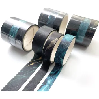 Náplň do diáře CuteArt Sada Washi pásek: Dark Paint