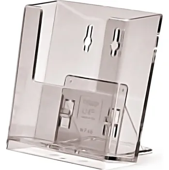Jansen Display Stojánek na letáky plexi A4,(1/3A4), A5 a A6 na zeď i na stůl, 3 ks/bal Velikost / formát: A6 (105 x 148 mm) WPA6