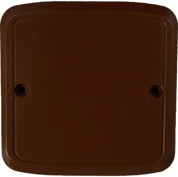 Elektroinstalační krabice Kopos dub tmavý víčko krabicové VLK 80/T pro lištové krabice LK 80X16 T a LK 80X28 T