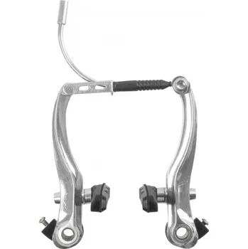 Brzda na kolo brzdy MTB V-br Al PROMAX P+Z stříbrné 110mm dlouhá pružina servisní balení