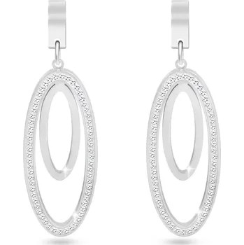 Náušnice biju Visací oválné náušnice z chirurgické oceli 2616