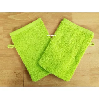 Froté žínka žlutozelená 15/24cm