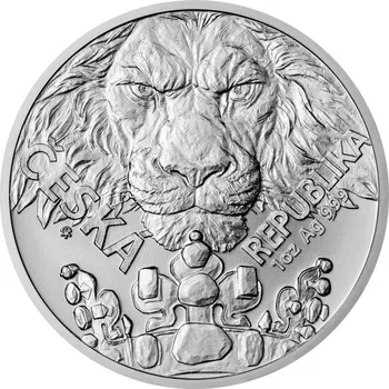 Česká mincovna Stříbrná uncová investiční mince Český lev 2023 Standard 31,1 g