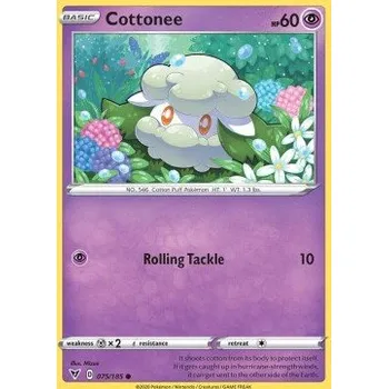 Volný čas Pokémon VIV 075/185 Cottonee - Vivid Voltage Stav: Near Mint, Verze: REVERSE HOLO