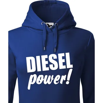 Dámská mikina Dámská mikina - Diesel power!, Barva Modrá, Velikost S, Canvas Dámská mikina Bezvatriko.cz 503182