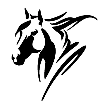 Samolepící dekorace SAMOLEPKA Kůň 097 levá (01 - černá) NA AUTO, NÁLEPKA, FÓLIE, POLEP, TUNING, VLASTNÍ TEXT, TISK, AUTOSAMOLEPKY.cz, POLEPY, OBRÁZEK, LOGO, SAMOLEPKY