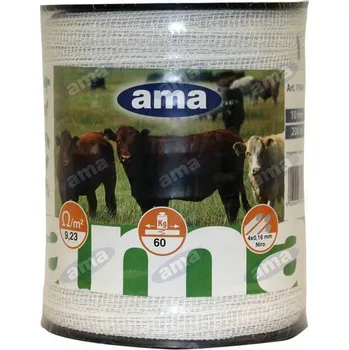 Ohradník 10mm vodivá páska, délka 200 m, bílá