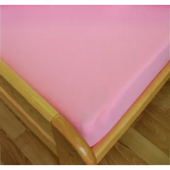 Prostěradlo Dětské flanelové prostěradlo do postýlky 100x140 cm růžové (plachta)
