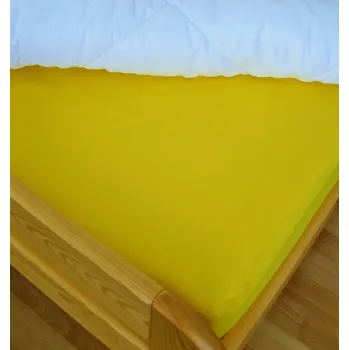 Prostěradlo Bavlněné prostěradlo 140x240 cm (sytě žluté)