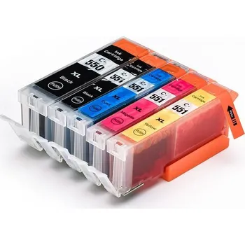 Počítač MULTIPACK CANON CLI-551 XL CMYK + PGI-550 XL BK KOMPATIBILNÍ (5KS)