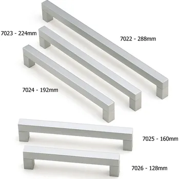 Nábytkové kování 702 - 018 eloxovaný hliník, 128 mm